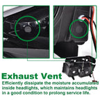 Black LED Tube Headlights for Chevy Colorado | Canyon (2004–2012)