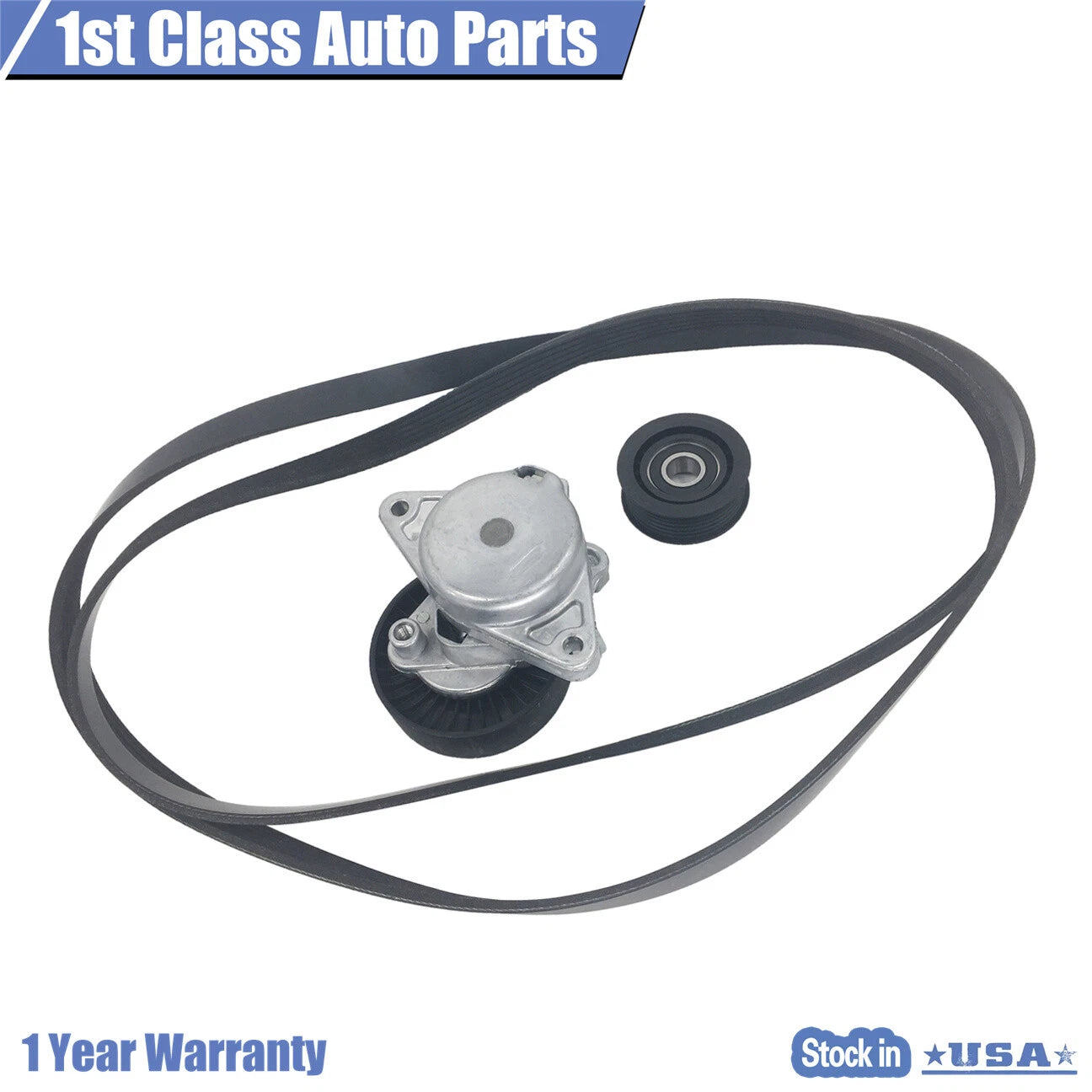 Serpentine Belt Tensioner Idler Pulley Kit for Chrysler Mercedes Benz