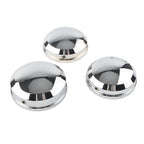 Set of 2 Chrome Upper Fork Stem Nut Covers for Harley FLS FLSS FLSTF FLSTFB FLSTFBS