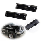 Set of 2 Black Front Signal Side Marker Lamps for GMC Chevrolet Pickup