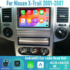 7'' Apple CarPlay Android Auto Head Unit for Nissan X-Trail (2001-2007)