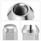 Bulge Acorn Chrome Lug Nuts for Chevy GMC K10 K2 (7/16x20) (Closed End)