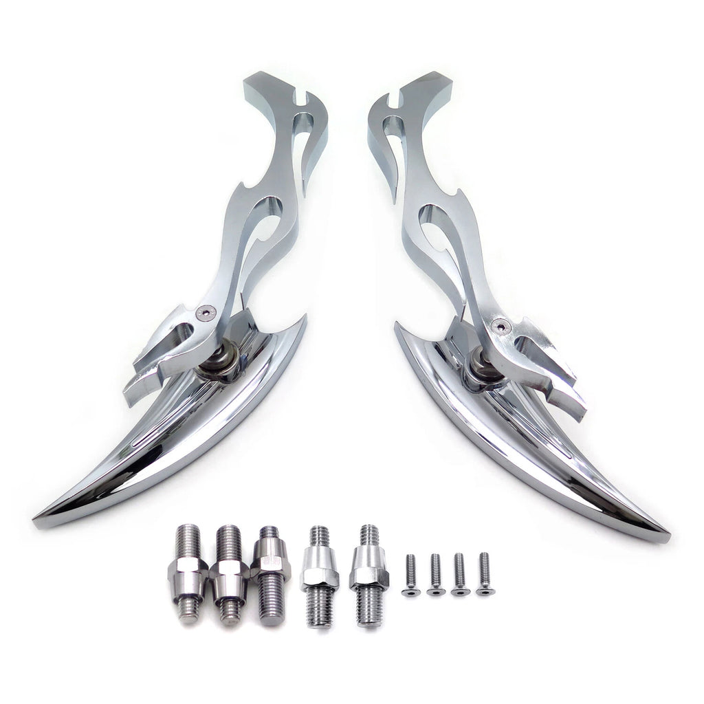 Alloy Arrow Custom Mirror for Honda Kawasaki Suzuki Cruiser (All Years)