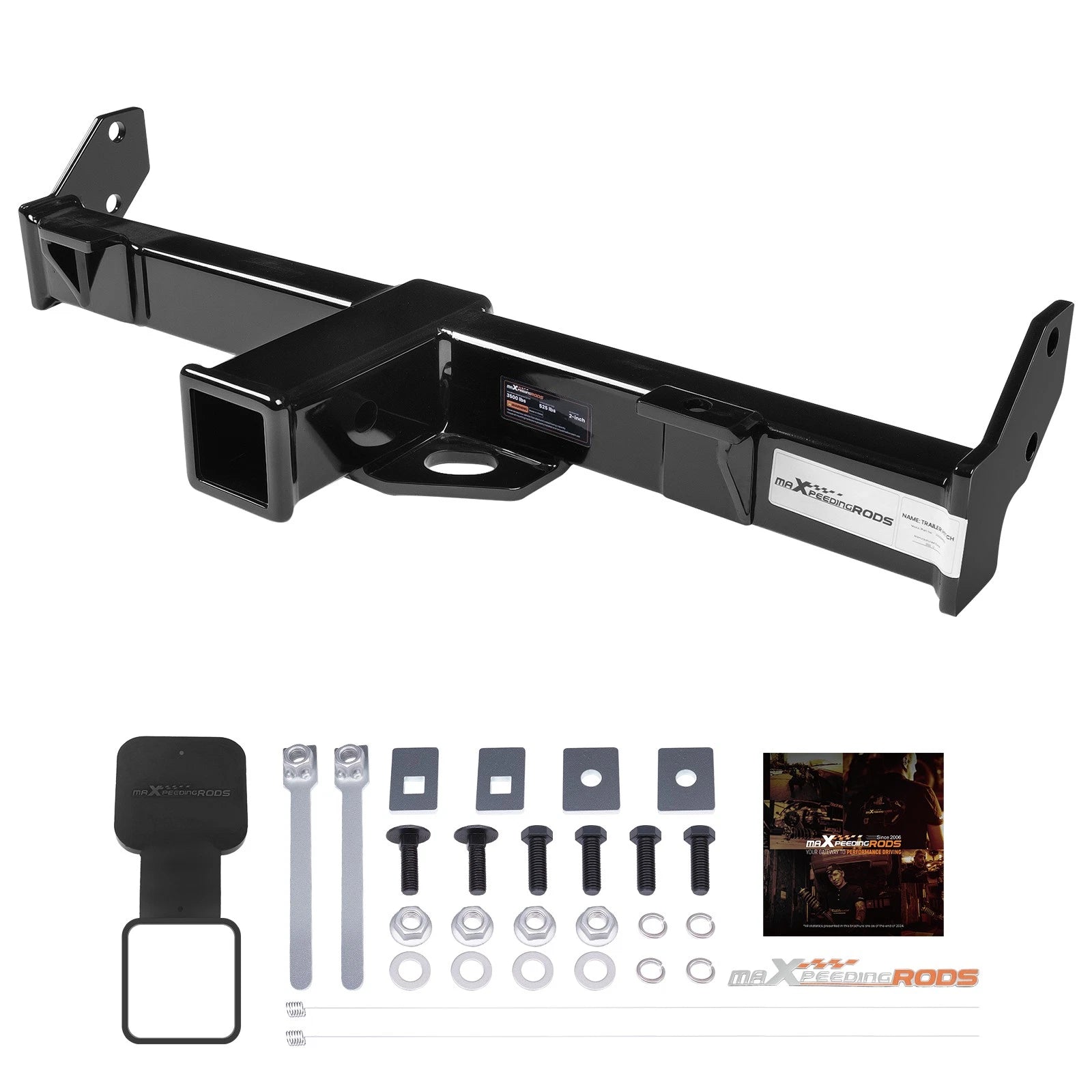 Front Trailer Tow Hitch Kit 2" Receiver for Jeep Wrangler JK (2007–2018)