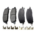 Set of 4 Akebono Severe Duty Front Disc Brake Pads for Ford Police Interceptor Utility (2013–2019)