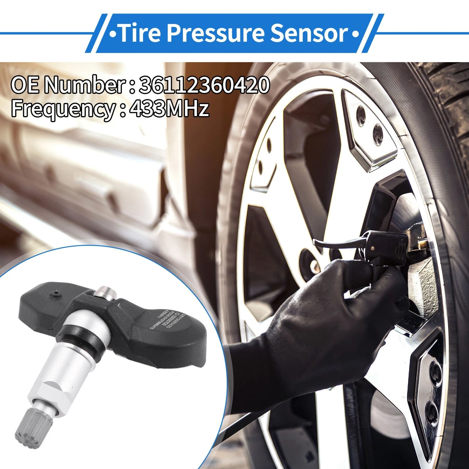 Tire Pressure Sensor for BMW 7 Series E38 E65 E66 E67 (1998–2003) No.36112360420