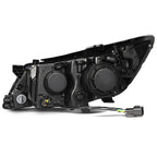 Headlight Assembly for Kia Optima (2014–2015) Pair Left + Right Black Housing