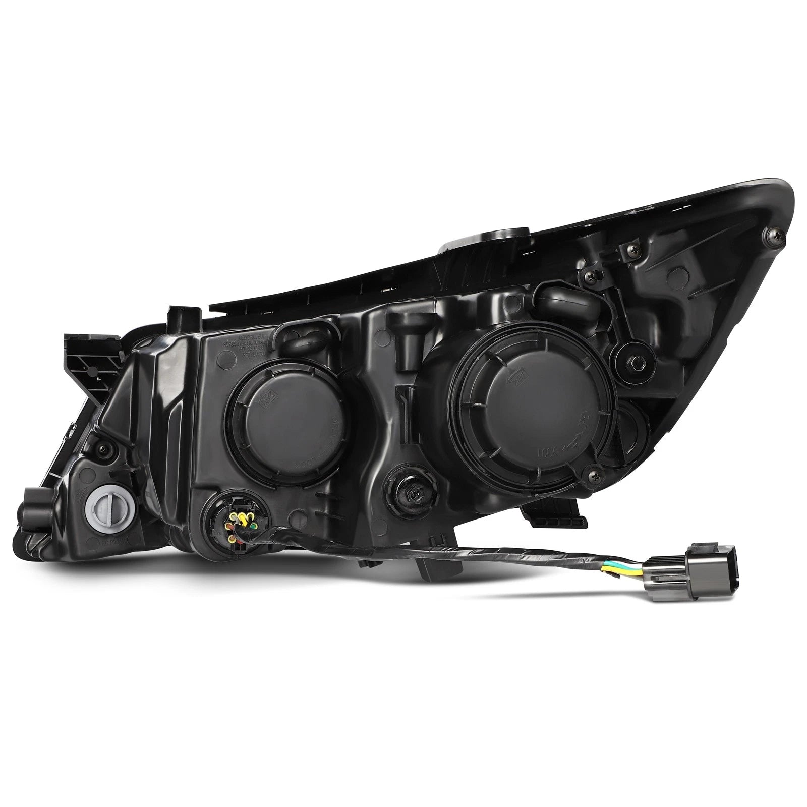 Headlight Assembly for Kia Optima (2014–2015) Pair Left + Right Black Housing