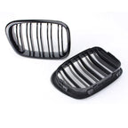 Front Upper Bumper Mesh Grille Trim for BMW 5 Series E39 (1995–2004) Black