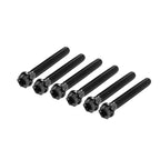 6X M10x50mm Titanium Torx Head Flange Screws for Motorcycle Bike