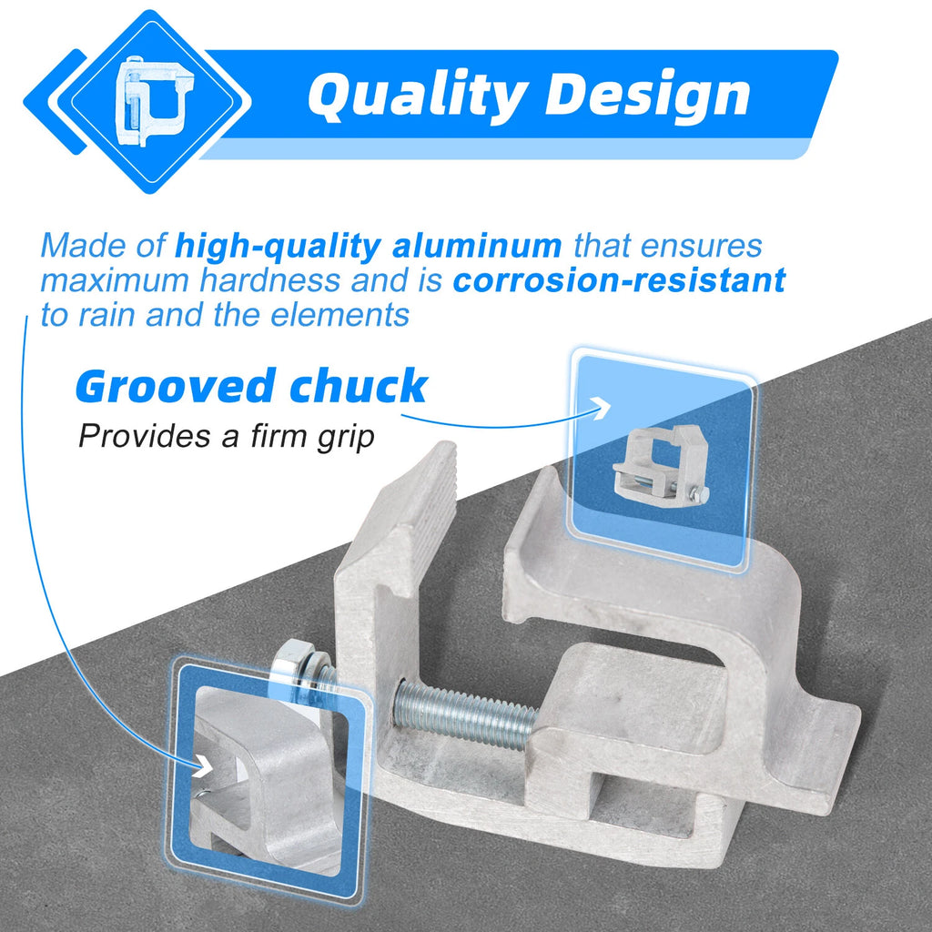 Set of 4 Mounting Clamps for Truck Cap Topper