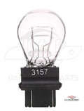3157 Halogen Clear Brake Light Bulb W2.5X1.6Q P27/7W 2 x