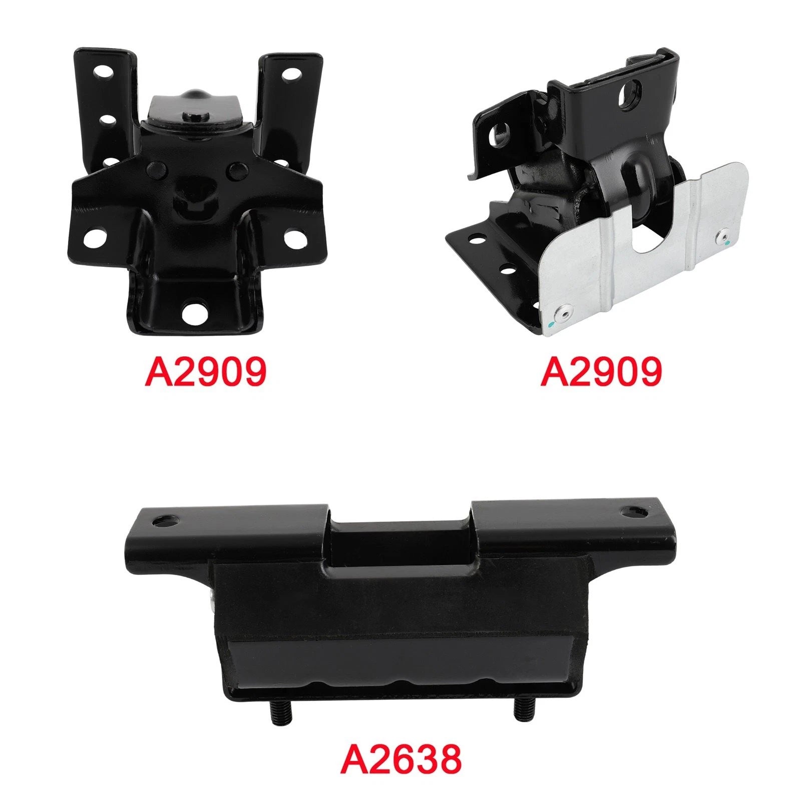 3Pcs Engine Mount Trans Mount Kit for GMC Sierra 1500 (1999–2007) 4.8L 5.3L 6.0L