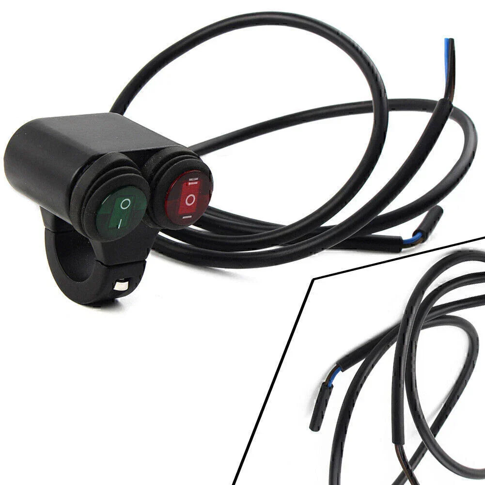 7/8'' 12V Motorcycle Handlebar Headlight Fog Spot Light Switch (All Years)