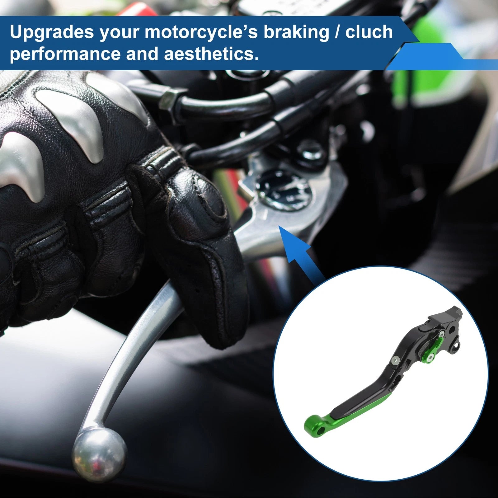 Short Long Brake Clutch Levers for Suzuki Hayabusa GSXR1300 (2008–2020) Black Green