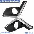 Set of 2 Black Fog Lamp Bezels for Subaru Crosstrek (2016–2017)