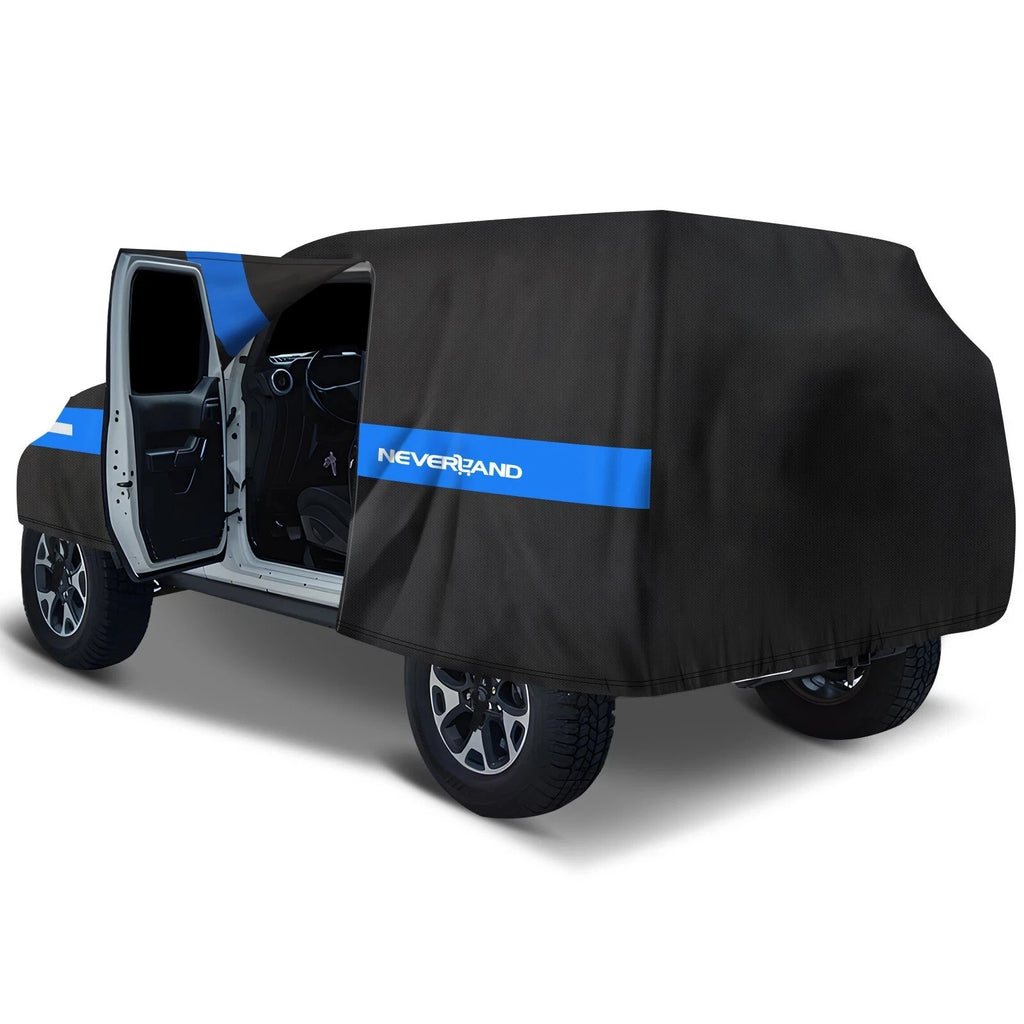 Heavy Duty Car Cover for Jeep Wrangler JKU JLU (1999–2025) UV Dust Protector