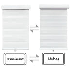 72" Zebra Blinds Shade for HTTMT Horizontal Windows (Day Night Dual Layer)