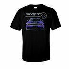 Dodge SRT Hellcat T Shirt Black with SRT Script Logo for Challenger (2015–2023)