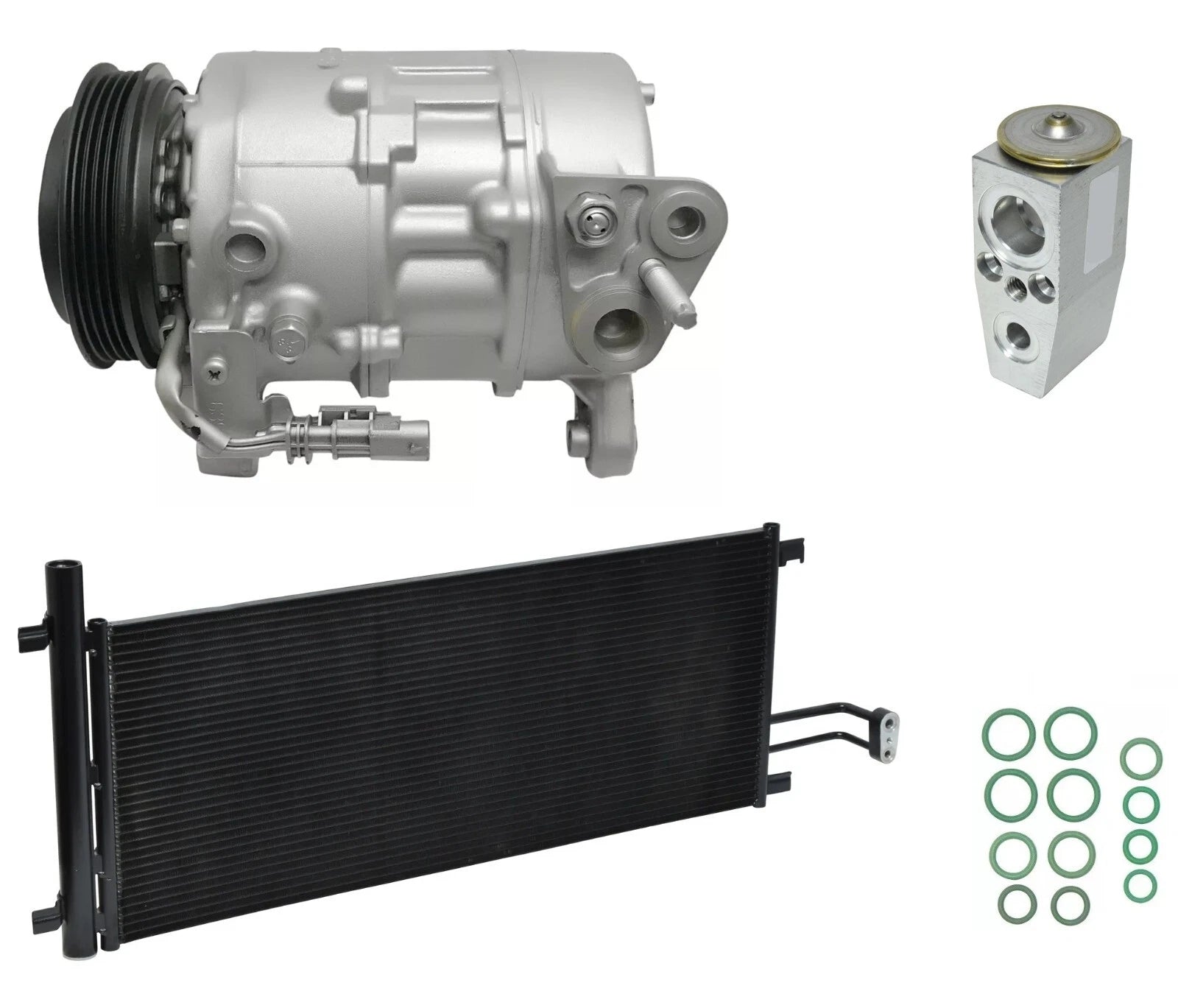 AC Compressor Kit with Condenser for Chevrolet Silverado 1500 4.3L (2014)