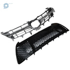 Upper & Lower Bumper Grill for Toyota Camry SE (2015–2017) Chrome 2pcs