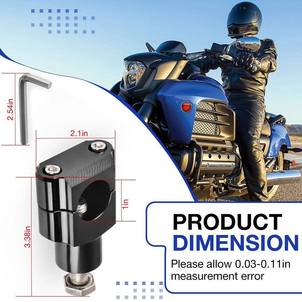 1" Handlebar Riser Clamp Mount for Harley Dyna Touring Softail