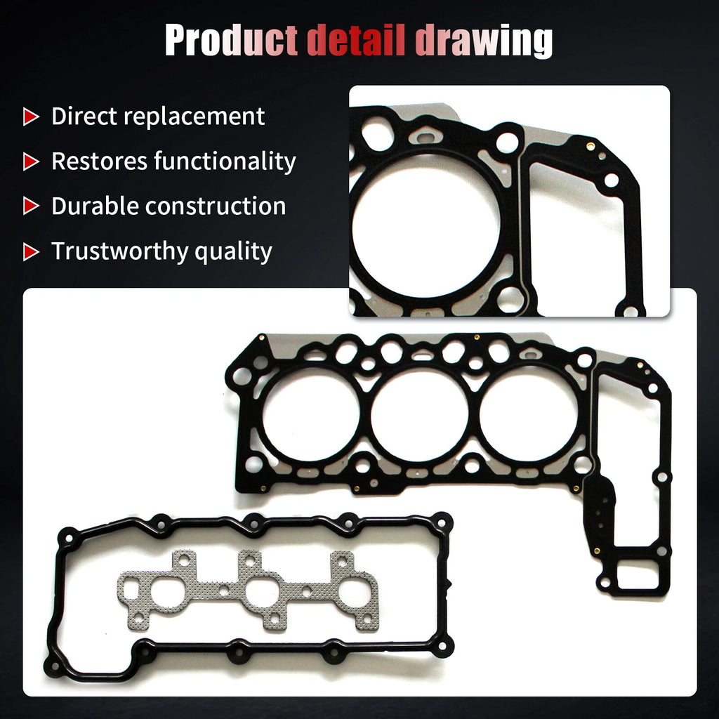 Full Gasket Set with Head Bolts for Jeep Liberty Dodge Ram 1500 Dakota (2002–2005)