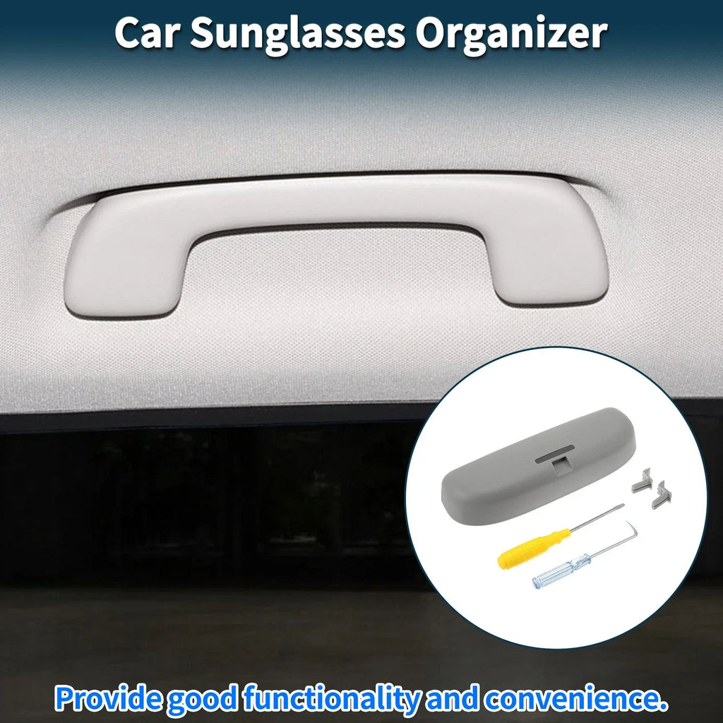 Sunglasses Case for Honda Accord 2012-2023 Eyeglasses Holder Storage Box Grey