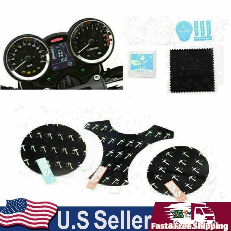 Ultra Clear Dashboard Screen Protectors for Kawasaki Z900RS Cafe (2017–2019)