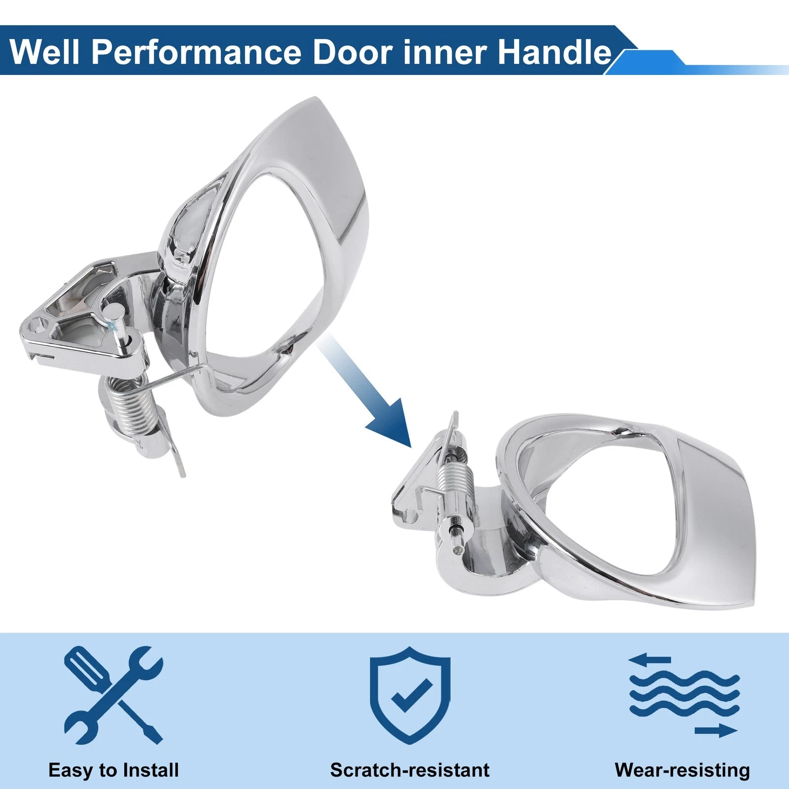 Front Driver Side Interior Door Handle for Chevrolet HHR (2006–2011) No.19299613