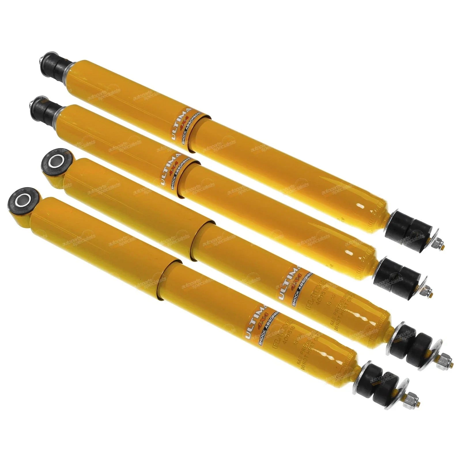 4x Front + Rear Gas Shock Absorber for Land Rover Defender 110 130 County