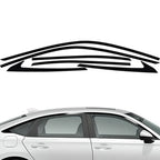 2 x Window Chrome Delete Cover Decal for Honda Civic Sedan (2022–2023)
