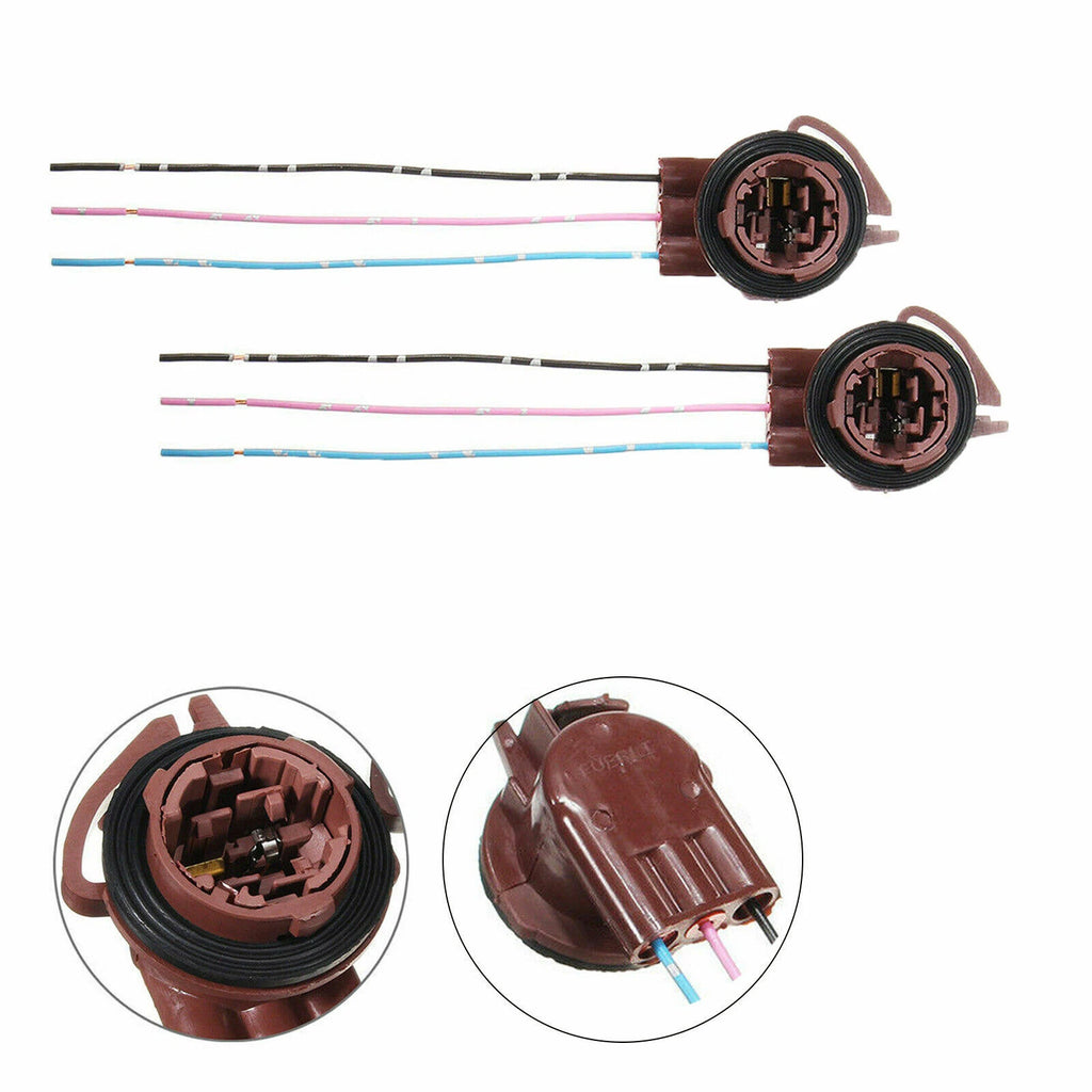 Turn Signal Light Bulb Socket Harness Wire Plug Connectors for 3157/4157 (2003–2007)