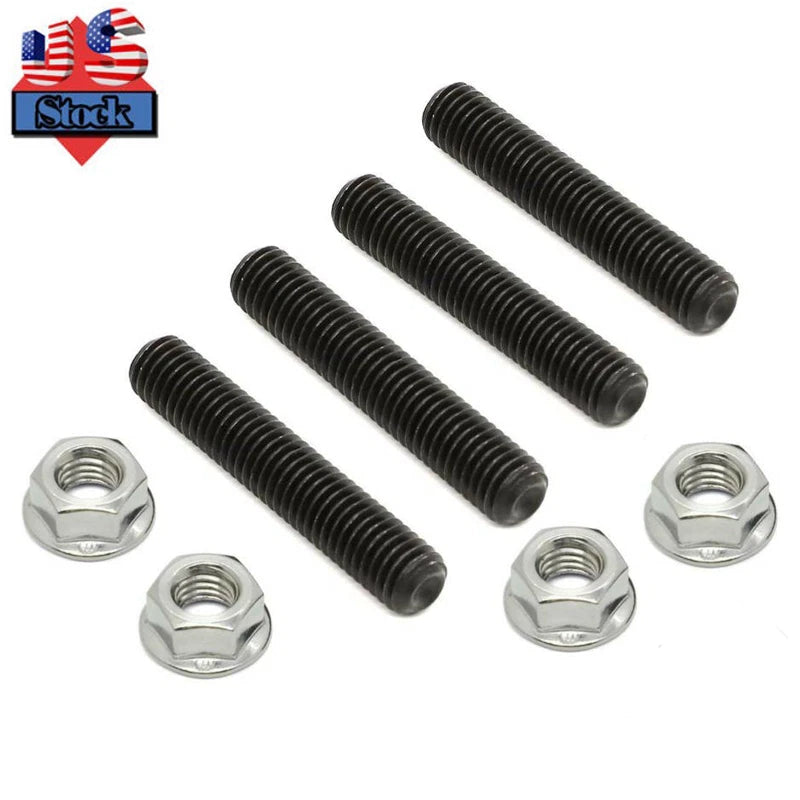 8x Exhaust Head Tube Studs Bolts for Yamaha Raptor/Rhino/Grizzly/Viking 700