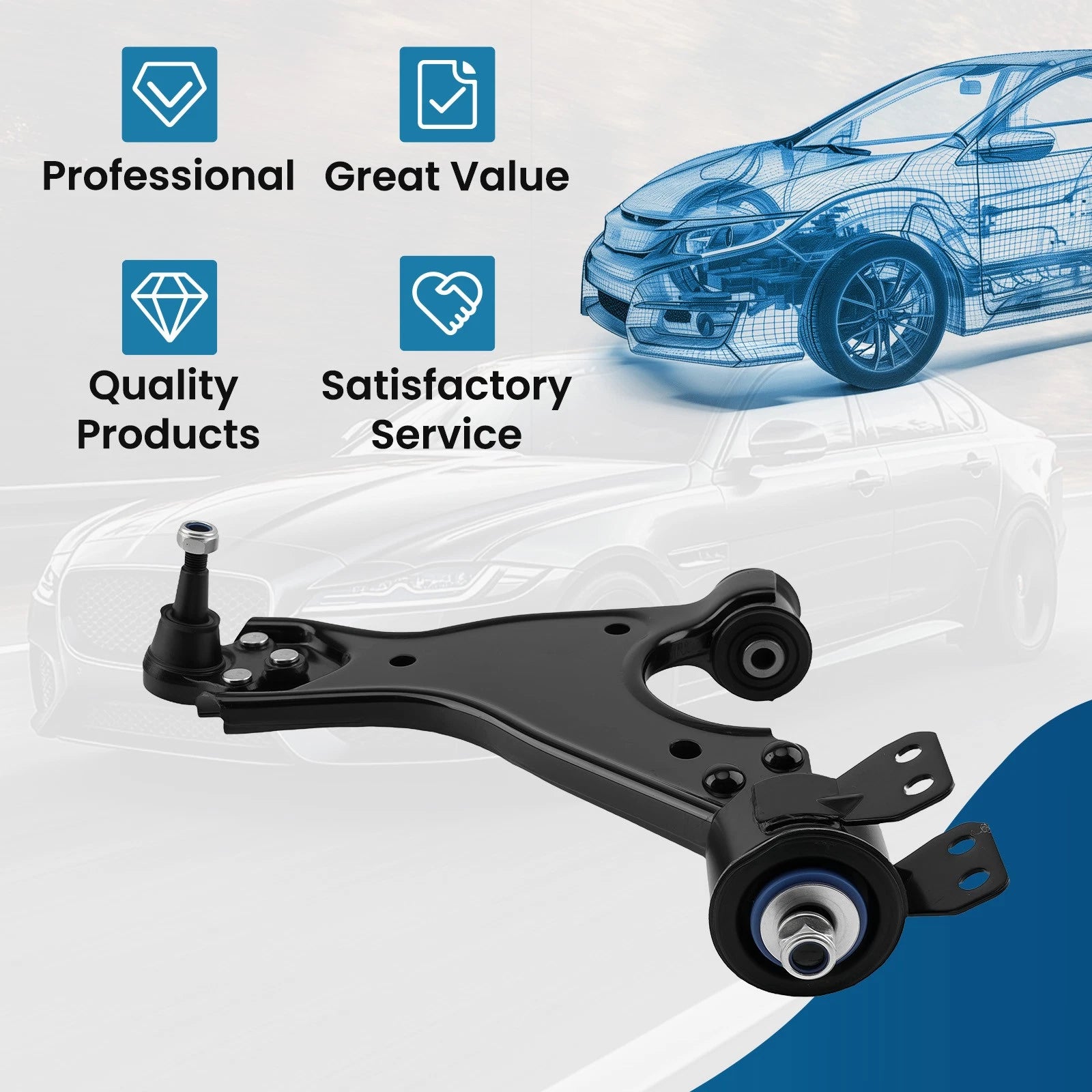 Front Right Lower Control Arm for GMC Acadia (2007–2016) & Buick Enclave (2008–2017)