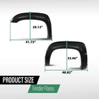 Set of 4 Wheel Fender Flares for Chevrolet Avalanche (2007–2013)