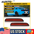 2X Red LED Side Marker Lights Smoked Lens for Ford Mustang (2010–2014)