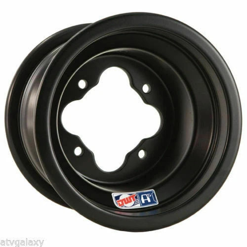 DWT Black A5 Rolled Lip ATV Rear Wheel Pair for Honda TRX 450R 250R 400EX (2004–2023)