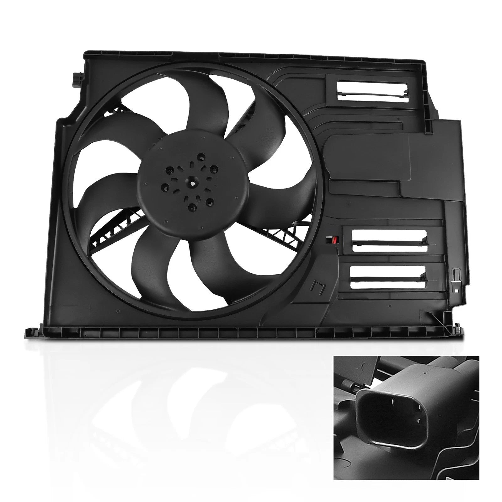 Radiator Cooling Fan Assembly for Mini Cooper (2014–2019) 17427617609, 17428569240
