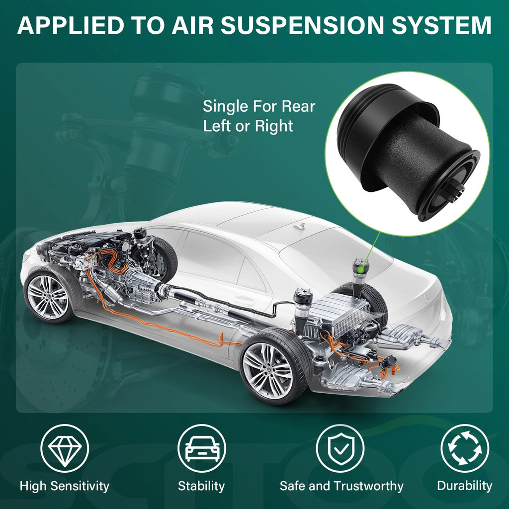 Rear Air Suspension Spring Bag for BMW X5 F15 (2014–2018), X6 F16 (2015–2019)