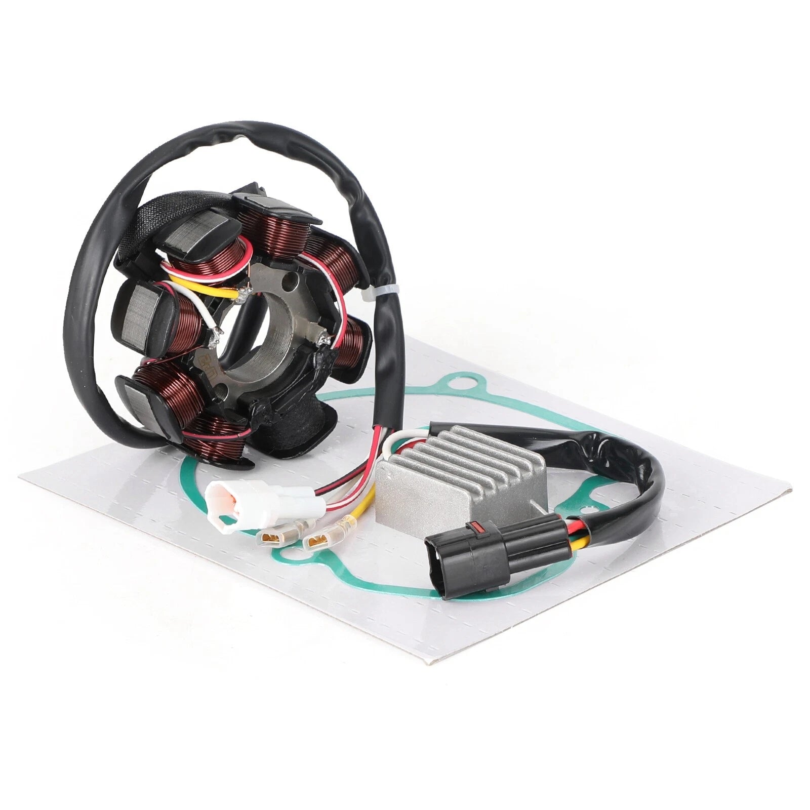 Magneto Stator, Voltage Rectifier, Gasket for EXC 400 450 525 XC XC-W (2005–2007)