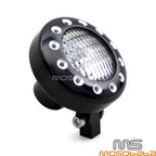 Drilled Headlight 4.5" for Harley Cafe Racer Sportster Chopper