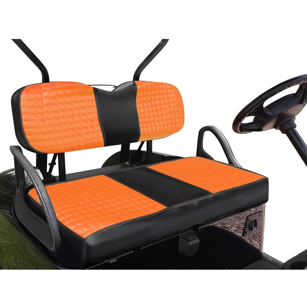 Set of 2 Orange Seat Covers for Yamaha Drive/Drive 2 (2007–Present)