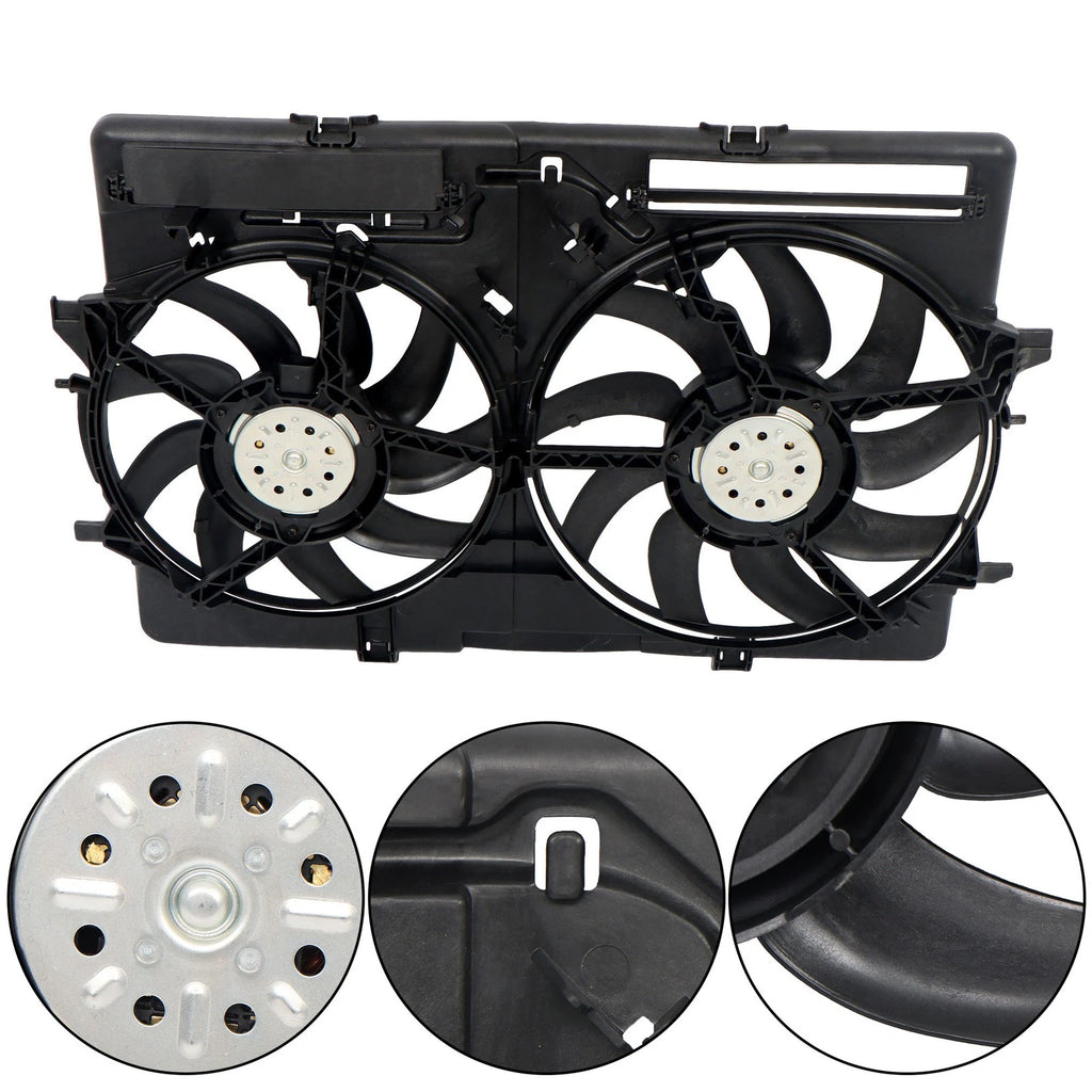 Dual Radiator Cooling Fan Assembly for Audi A5 Q3 A6 A4 Q5 (2008–2018)