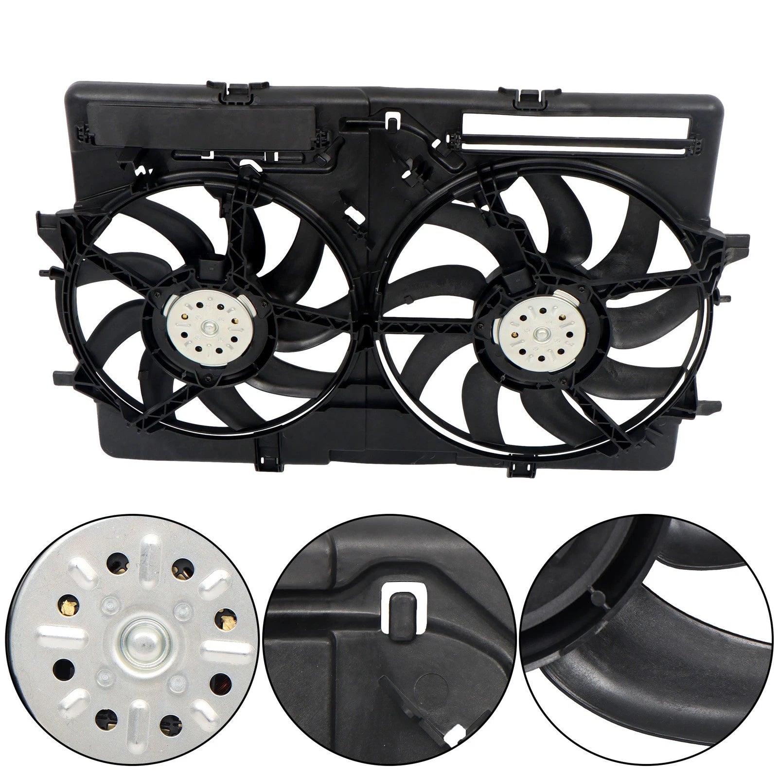 Dual Radiator Cooling Fan Assembly for Audi A5 Q3 A6 A4 Q5 (2008–2018)