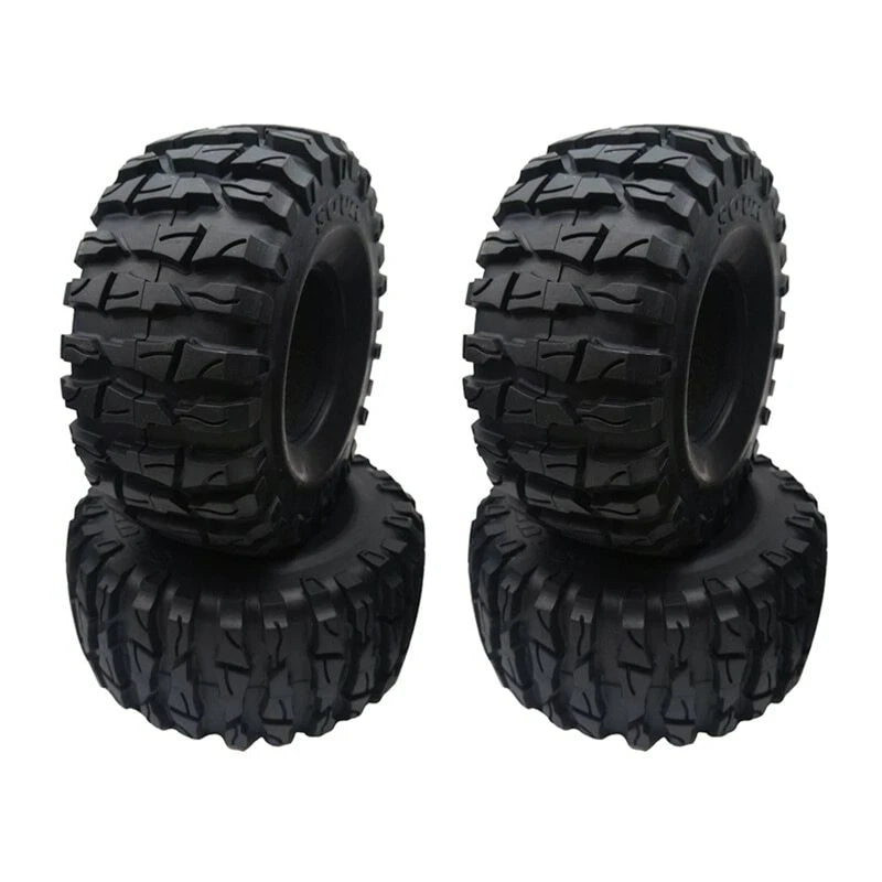 2X Rock Crawler 2.2" Tires Soft with Foams for Axial Wraith RR10 SCX10 Jeep