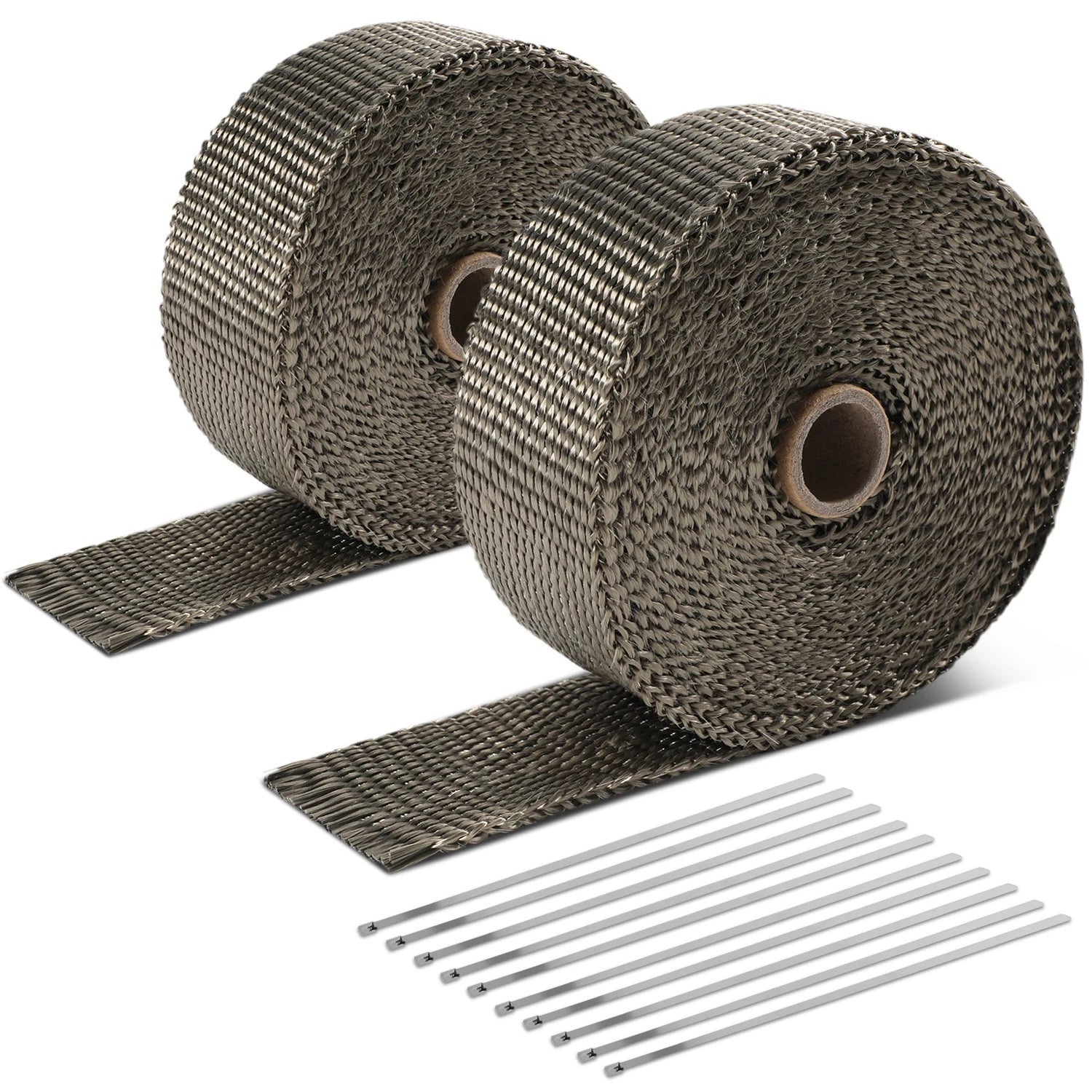 2" Wide Exhaust Header Wrap for Universal Applications (30Ft, 10PC Ties)