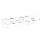 Acrylic Wall Mount Scissor Holder for Barber Tool Storage (11 Slots)