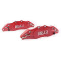 3D Metal Brake Caliper Covers for Universal Fit (Front/Rear) - Red