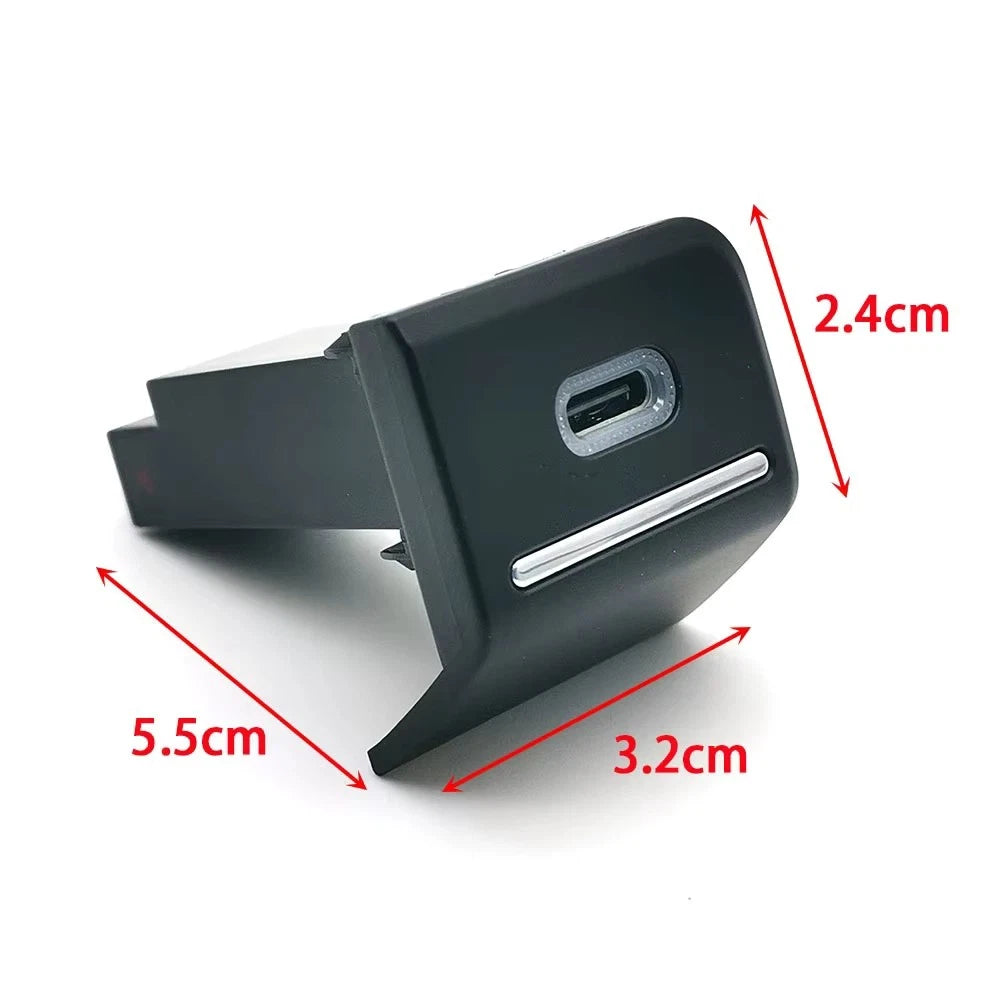 18W USB-C PD Fast Charger Kit for VW Beetle (2013–2019)